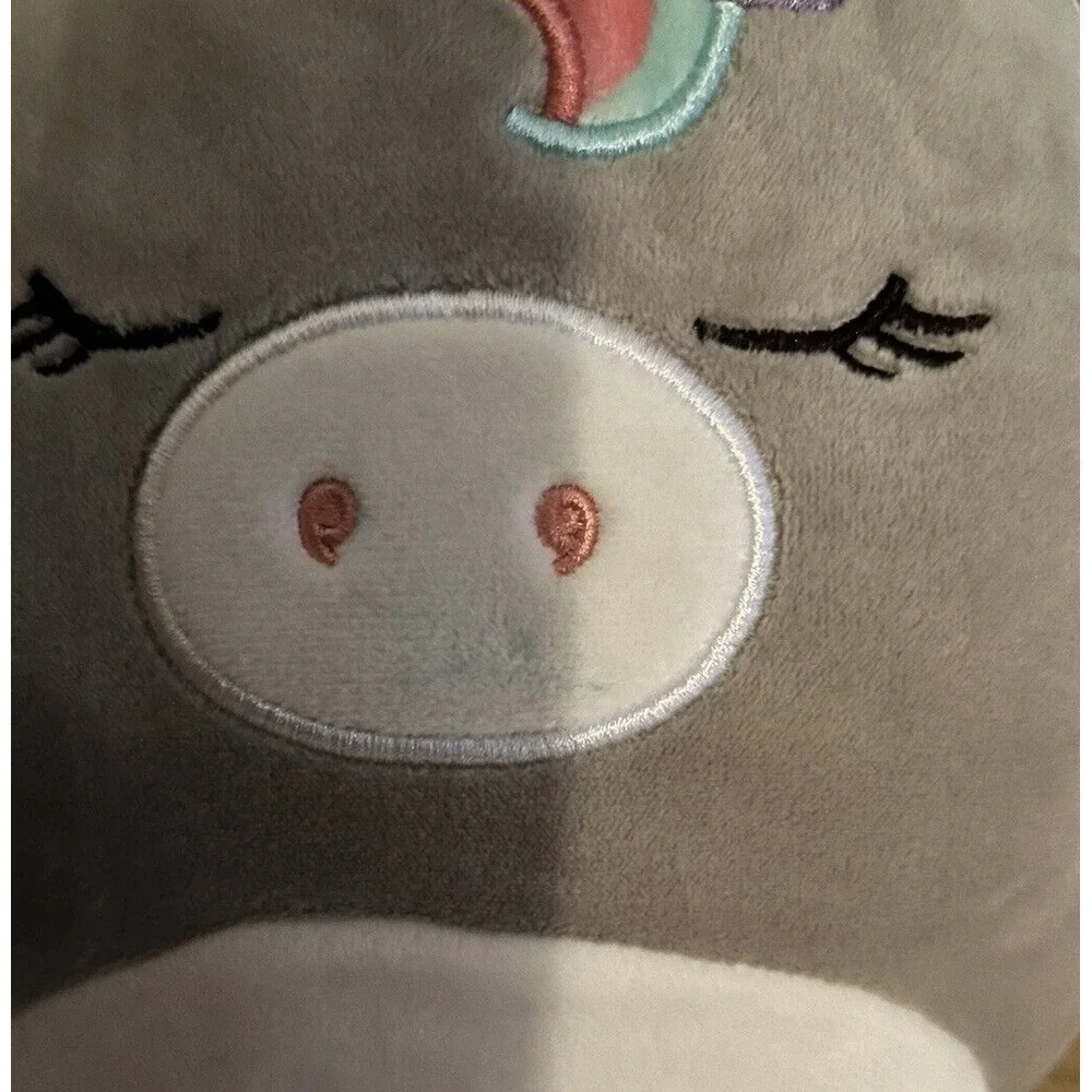 Original Squishmallow, Teresa The Grey Unicorn,‎ 9in, Plush, No Tag